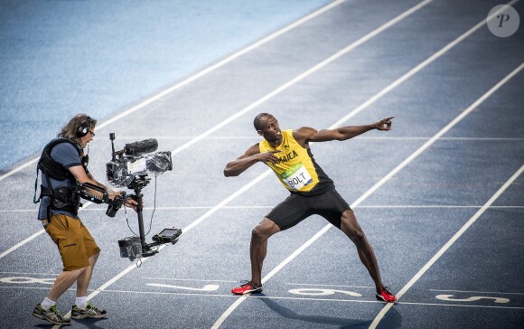 Usain Bolt, vainqueur de la finale olympique du 200 mètres hommes au stade olympique de Rio, le 18 août 2016.