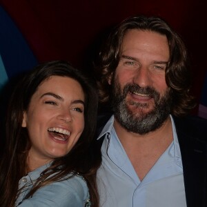 Fréderic Beigbeder et sa compagne Lara Micheli - Frédéric Beigbeder mixe pour l'After party du film "Casablancas l'homme qui aimait les femmes" chez Castel à Paris, le 16 juin 2016. © Veeren/Bestimage