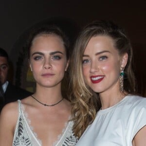 Cara Delevingne et Amber Heard - Soirée de Grisogono à l'hôtel Eden Roc au Cap d'Antibes lors du 67 ème Festival du film de Cannes au Cap d'Antibes le 20 mai 2014.