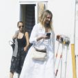 Cameron Diaz avec Nicole Richie et sa fille Harlow Winter sortent du "Rodeo Nail Salon" de Beverly Hills le 30 juillet 2016.