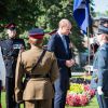 Le prince William, duc de Cambridge, assiste à la parade militaire des forces germano-britanniques (BFG) à Dusseldorf, à l'occasion du 70ème anniversaire de la création de l'état fédéré de Rhénanie-du-Nord-Westphalie. Le 23 août 2016