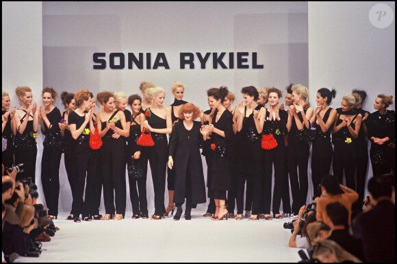 Défilé Sonia Rykiel à Paris. Octobre 1996.