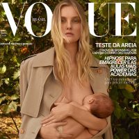 Caroline Trentini : Le top model allaite son fils en couverture de magazine
