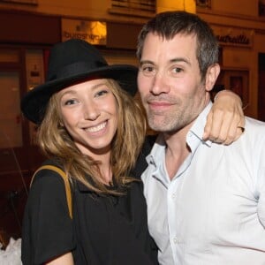 Exclusif - Laura Smet et Jalil Lespert - L'acteur et réalisateur Jalil Lespert fête ses 40 ans au restaurant l'Oiseau à Paris le 3 juin 2016. © Cyril Moreau/Bestimage