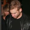 Taylor Swift et le DJ Calvin Harris confirment leur relation amoureuse en sortant main dans la main du club Troubadour à West Hollywood. Le 2 avril 2015