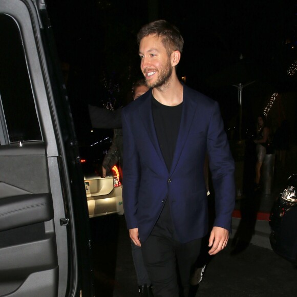 Calvin Harris - Célébrités sortant du Skyspace party à Los Angeles le 14 juillet 2016.