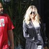 Khloe Kardashian et Scott Disick arrivent aux studios de Westlake le 12 aout 2016.