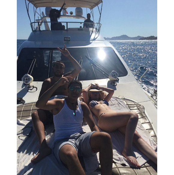Iggy Azalea en vacances avec le rappeur French Montana au large de Cabo San Lucas. Photo publiée sur Instagram, le 29 août 2016
