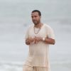 Le rappeur French Montana sur le tournage d'un clip sur une plage à Malibu. Le 21 juin 2016 © CPA / Bestimage