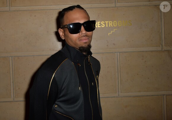 Semi-exclusif - Chris Brown - Soirée NikeLab X Olivier Rousteing pour le lancement de la collection "Football Nouveau" à la cité universitaire à Paris, le 1er juin 2016.