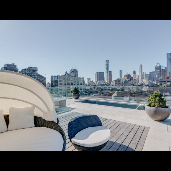 Photo du loft new-yorkais dans lequel Kim Kardashian et Kanye West ont logé avec leur famille sur l'invitation d'Airbnb (août 2016).