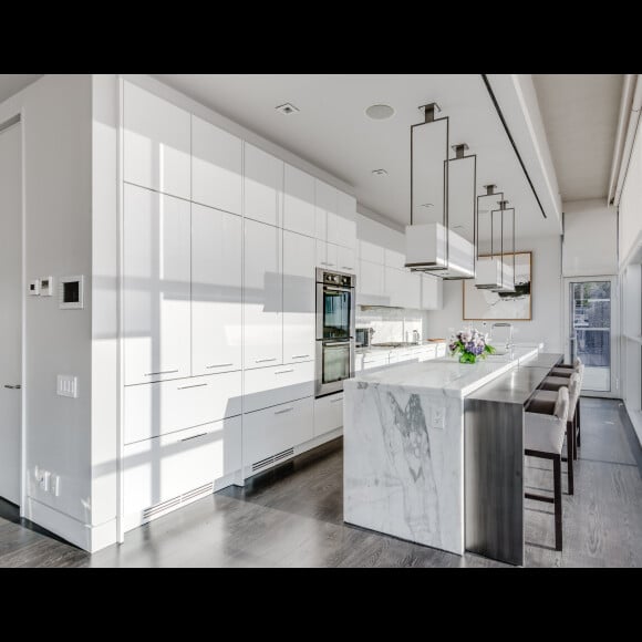 Photo du loft new-yorkais dans lequel Kim Kardashian et Kanye West ont logé avec leur famille sur l'invitation d'Airbnb (août 2016).