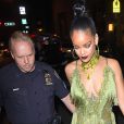 Pop star and island beauty, Rihanna, is seen arriving to her own after party, along with rumored boyfriend, Drake. Drake shared a very passionate, love-filled speech about Rihanna when giving her this year's VMA Vanguard award. And more than a few kisses were shared between the two on stage. Drake even went as far as to admit that he has been in love Rihanna since he was 22. New York City, NY, USA, August 28, 2016. Photo by GSI/ABACAPRESS.COM30/08/2016 - New York City