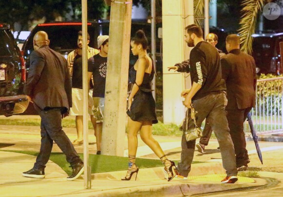 La chanteuse Rihanna et son présumé compagnon le rappeur Drake ont passé la soirée au E11EVEN nightclub à Miami, le 31 août 2016. Le couple a passé la soirée ensemble après la fin du concert de Drake.