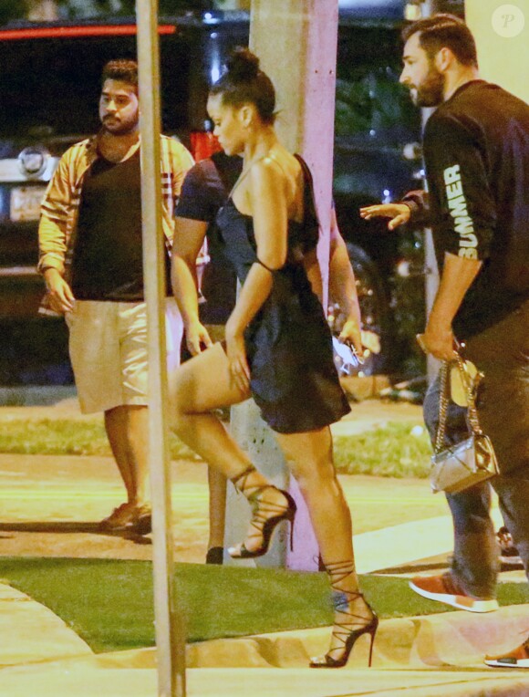 La chanteuse Rihanna et son présumé compagnon le rappeur Drake ont passé la soirée au E11EVEN nightclub à Miami, le 31 août 2016. Le couple a passé la soirée ensemble après la fin du concert de Drake.