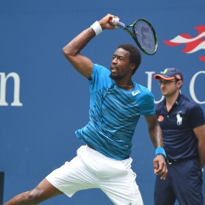 Gaël Monfils a passé le deuxième tour de l'US Open en battant Jan Satral le 31 août 2016 à New York.