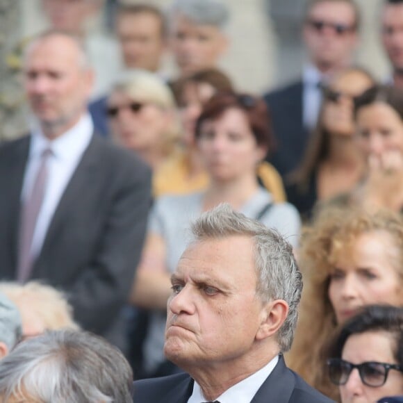 Jean-Charles de Castelbajac lors des obsèques de Sonia Rykiel au cimetière de Montparnasse à Paris, le 1er septembre 2016.