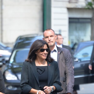 Anne Hidalgo lors des obsèques de Sonia Rykiel au cimetière de Montparnasse à Paris, le 1er septembre 2016.