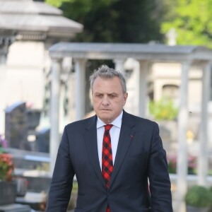 Jean-Charles de Castelbajac lors des obsèques de Sonia Rykiel au cimetière de Montparnasse à Paris, le 1er septembre 2016.