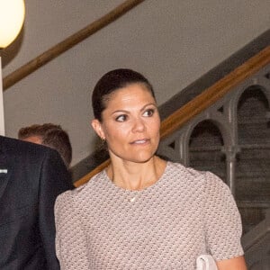 La princesse Victoria de Suède intervenait lors de la conférence Building a Resilient Future Through Water dans le cadre de la World Water Week à Stockholm, le 1er septembre 2016.