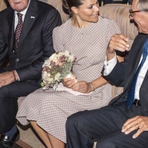 La princesse Victoria de Suède intervenait lors de la conférence Building a Resilient Future Through Water dans le cadre de la World Water Week à Stockholm, le 1er septembre 2016.