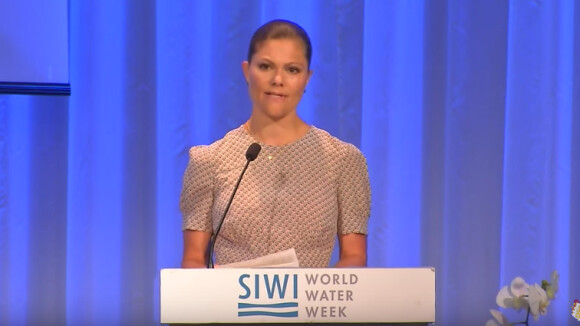 Le discours de la princesse Victoria de Suède lors de la conférence Building a Resilient Future Through Water dans le cadre de la World Water Week à Stockholm, le 1er septembre 2016.