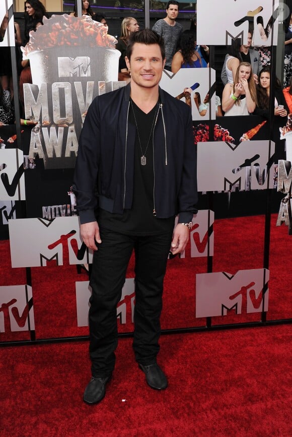 Nick Lachey lors de la soirée des MTV Movie Awards 2014 à Los Angeles, le 13 Avril 2014.