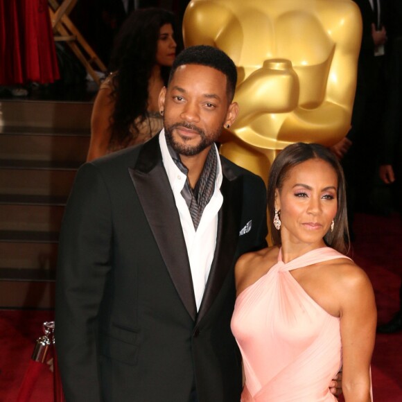 Will Smith et sa femme Jada Pinkett Smith à la 86ème cérémonie des Oscars à Hollywood, le 2 mars 2014.