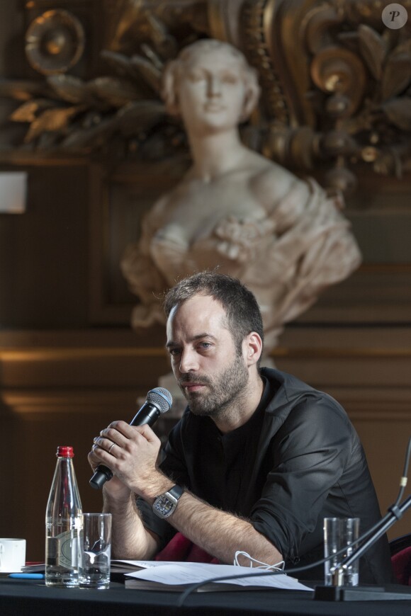 Benjamin Millepied (directeur de la danse) lors de la présentation de la saison 2016/2017 de l'Opéra de Paris, au palais Garnier à Paris, le 10 février 2016. © Pierre Perusseau/Bestimage