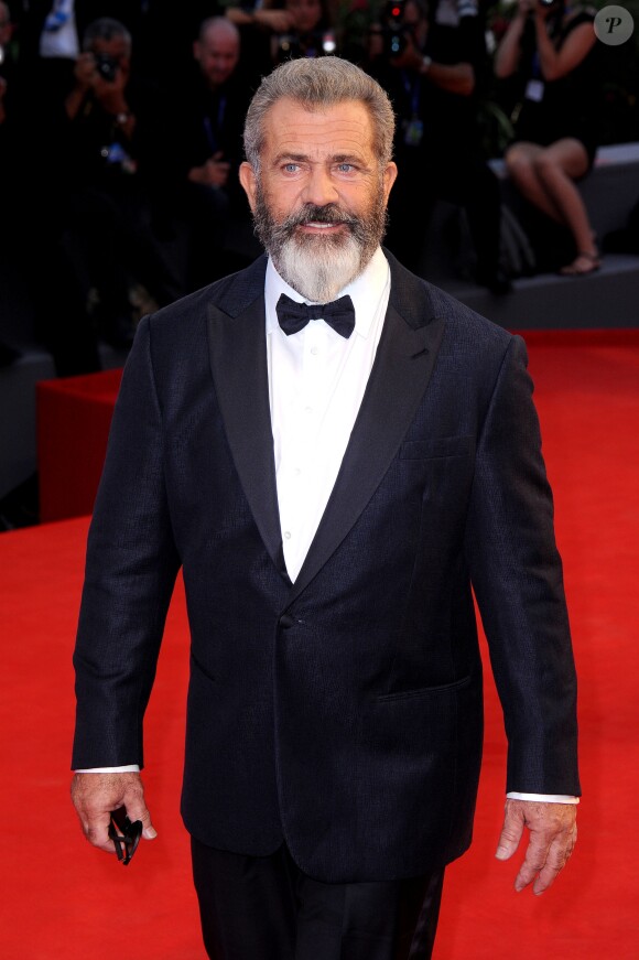 Mel Gibson - Tapis rouge du film "Hacksaw Ridge" lors du 73e Festival du Film de Venise, la Mostra, le 4 septembre 2016.