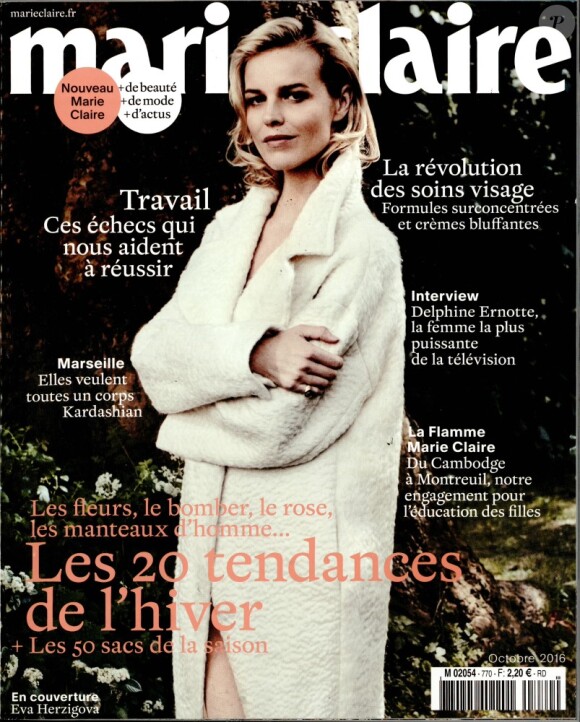 Couverture du numéro d'octobre 2016 de Marie-Claire