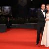 Rocco Siffredi et sa femme Rosa Caracciolo - Tapis rouge du film "Rocco" lors du 73e Festival du Film de Venise, la Mostra. Le 5 septembre 2016