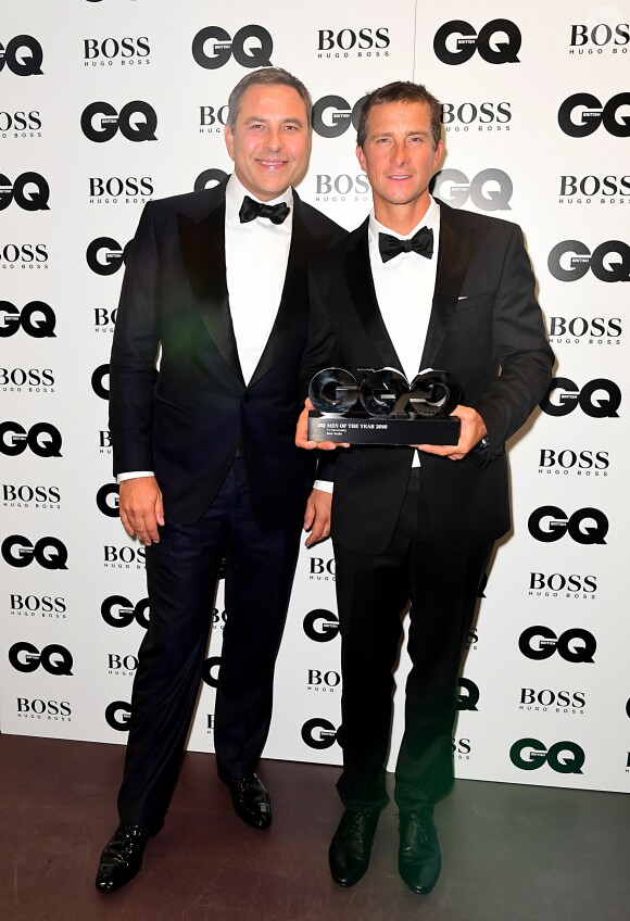 David Walliams et Bear Grylls aux GQ Men of the Year Awards 2016 à Londres le 6 septembre.
