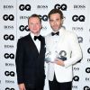 Simon Pegg et Chris Pine aux GQ Men of the Year Awards 2016 à Londres le 6 septembre.