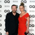 Ricky Gervais et Jane Fallon aux GQ Men of the Year Awards 2016 à Londres le 6 septembre.