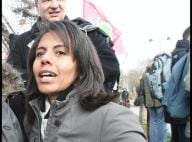 REPORTAGE PHOTOS : Audrey Pulvar, une gréviste de charme dans le froid parisien ! (réactualisé)