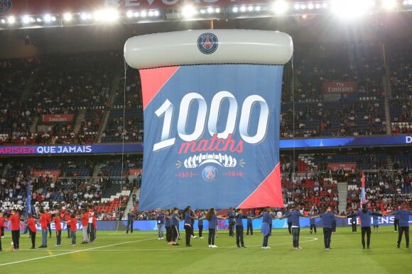 Le Paris Saint-Germain fêtait le 9 septembre 2016 son 1000e match officiel au Parc des Princes à l'occasion de la réception de l'AS Saint-Etienne. © Cyril Moreau/Bestimage