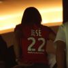 Aurah Ruiz, compagne de Jesé Rodriguez, lors du match de Ligue 1 PSG - AS Saint-Etienne au Parc des Princes à Paris, le 9 septembre 2016. © Marc Ausset-Lacroix/Bestimage
