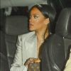 Rihanna arrive au Staples Center à Los Angeles, pour le concert des rappeurs Drake et Future. Le 10 septembre 2016.