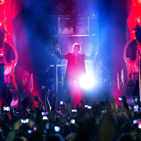 Johnny Hallyday en concert à Bruxelles, le 26 mars 2016.