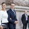 La princesse Victoria et le prince Daniel de Suède le 13 septembre 2016 à la cérémonie d'inauguration du Parlement pour l'exercice 2016-2017, au Riksdagshuset à Stockholm.