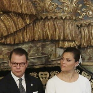 La princesse Madeleine, le prince Carl Philip, la princesse Sofia, le prince Daniel et la princesse héritière Victoria de Suède ont assisté au matin du 13 septembre 2016 à une messe précédant cérémonie d'inauguration du Parlement pour l'exercice 2016-2017, à Stockholm.