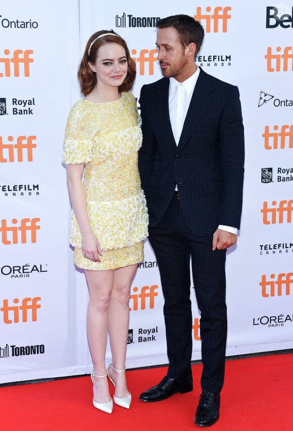 Emma Stone et Ryan Gosling à la première de "La la land" au festival international du film de Toronto le 12 septembre 2016. © Brent Perniac/AdMedia
