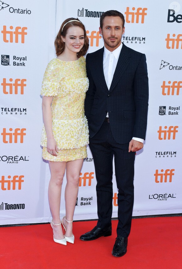 Emma Stone et Ryan Gosling à la première de "La la land" au festival international du film de Toronto le 12 septembre 2016. © Brent Perniac/AdMedia via ZUMA Wire / Bestimage