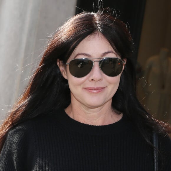 Exclusif - Shannen Doherty à l'hôtel de Sers à Paris le 18 mars 2016. © Denis Guignebourg / Bestimage