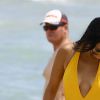 Kourtney Kardashian, Scott Disick, leurs fils Mason et Reign et Simon Huck profitent d'une journée ensoleillée à Miami. Le 14 septembre 2016.