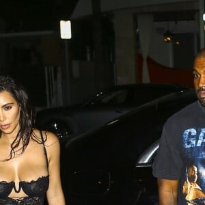 Kim Kardashian et son mari Kanye West à Miami, le 15 septembre 2016.