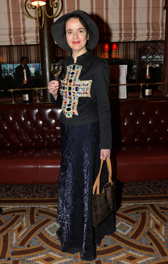 Amélie Nothomb lors du Prix de la Closerie des Lilas 2015 à Paris, le 8 avril 2015.
