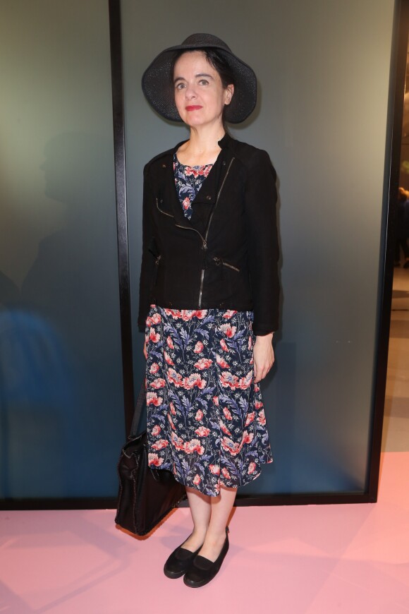 Amélie Nothomb à l' Exposition "Japan Rive Gauche" au Bon Marché à Paris le 2 septembre 2014.