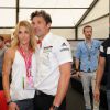 Patrick Dempsey et sa femme Jillian Fink lors de la coupe Porsche pendant le Grand Prix de Formule 1 de Hockenheimring. Le 18 juillet 2014